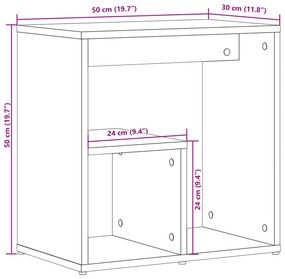 ΤΡΑΠΕΖΙΑ ΒΟΗΘΗΤΙΚΑ 2 ΤΕΜ. ΛΕΥΚΑ 50X30X50 ΕΚ. ΑΠΟ ΜΟΡΙΟΣΑΝΙΔΑ 840558