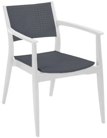 Πολυθρόνα Best 875-123-042 57,5x55x80cm Anthracite-White