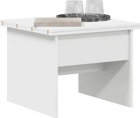 vidaXL Τραπεζάκι σαλονιού Λευκό 55 x 54,5 x 45 εκ Επεξεργασμένο ξύλο