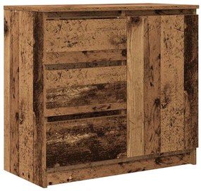 vidaXL Συρταριέρα με Συρτάρια Παλαιό ξύλο 71x35x65 εκ. από Επεξ. Ξύλο