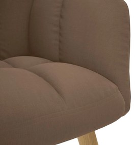 vidaXL Πολυθρόνα Relax Καφέ Υφασμάτινη