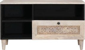 vidaXL Ντουλάπι TV Λευκό που έχει υποστεί λεύκανση 80 x 33 x 46 εκ