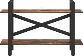 vidaXL Ράφι Βιβλίων 2 επιπέδων 100 x 33,5 x 64 εκ Επεξεργασμένο Ξύλο