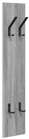 vidaXL Τοίχου Κρεμάστρα με αποθήκευση Γκρι sonoma 20 x 1.5 x 100 εκ