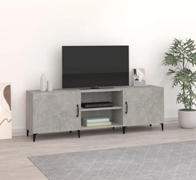 vidaXL Έπιπλο Τηλεόρασης Γκρι Σκυροδέματος 150x30x50 εκ. Επεξ. Ξύλο