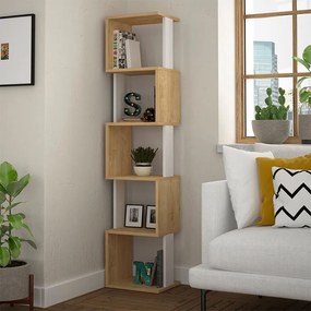 ΒΙΒΛΙΟΘΗΚΗ PIRI MEGAPAP ΧΡΩΜΑ ΦΥΣΙΚΟ ΟΞΙΑΣ/ΛΕΥΚΟ 35X30X161ΕΚ.
