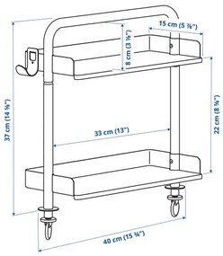 RELATERA σύνθεση γραφείου όρθια/καθιστή θέση, 90x60 cm 095.558.06