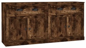 vidaXL Ντουλάπια 2 τεμ. Καπνιστή δρυς Επεξεργασμένο Ξύλο