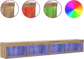 vidaXL Σετ επίπλου τηλεόρασης 2 pcs Artisan Oak Επεξεργασμένο ξύλο