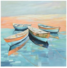 Πίνακας σε Καμβά Boatty Inart 100x3x100εκ. 100x3x100 εκ.