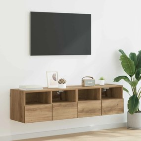 vidaXL Βάσεις τηλεόρασης 2 pcs Artisan Oak Επεξεργασμένο ξύλο