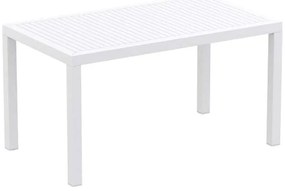 ARES ΤΡΑΠΕΖΙ 140Χ80Χ75εκ. WHITE ΠΟΛ/ΝΙΟΥ