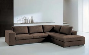 Γωνιακός καναπές Carla-Αριστερή-260φ 200β-Σοκολατί