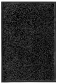 Πατάκι Εισόδου Πλενόμενο Μαύρο 40 x 60 εκ.