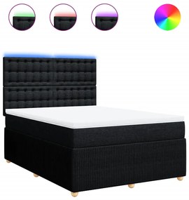 ΚΡΕΒΑΤΙ BOXSPRING ΜΕ ΣΤΡΩΜΑ ΜΑΥΡΟ 160X200 ΕΚ. ΥΦΑΣΜΑΤΙΝΟ 3294423