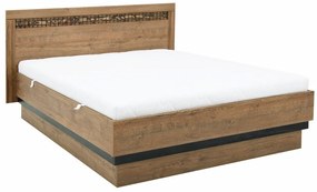 Κρεβάτι Orlando T118, 160x200, Ινοσανίδες μέσης πυκνότητας, Πλαστικοποιημένη μοριοσανίδα,  Τάβλες για Κρεβάτι, 183x207x102cm