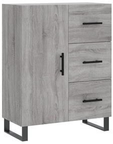 vidaXL Ντουλάπι Γκρι Sonoma 69,5 x 34 x 180 εκ. Επεξεργασμένο Ξύλο