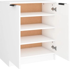 vidaXL Παπουτσοθήκη Λευκή 59 x 35 x 70 εκ. από Επεξεργασμένο Ξύλο