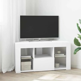 vidaXL Γωνιακός LED Τηλεοπτικός Κάμπινγκ Λευκό 100 x 40 x 50 cm