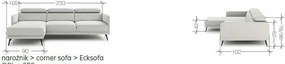 Γωνιακός καναπές Julian mini-Δεξιά