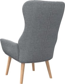 vidaXL Πολυθρόνα Relax Ανοιχτό Γκρι Υφασμάτινη