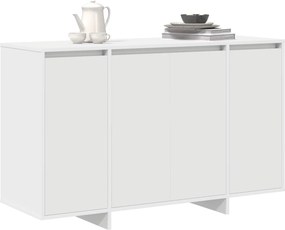 vidaXL Πλαϊνό γραφείο Λευκό 120 x 41 x 75 εκ. Επεξεργασμένο ξύλο