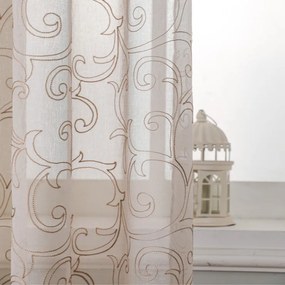 Κουρτίνα (140x270) Με Τρουκς Whitegg K0159 Μπεζ