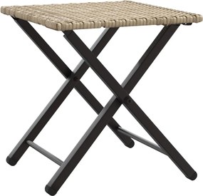 vidaXL Σετ Τραπεζαρίας Κήπου Πτυσ. 5 Τεμαχίων Μπεζ από Συνθ. Ρατάν