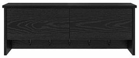 vidaXL Τοίχου Κρεμάστρα Μαύρη δρυς 80 x 20 x 30 cm Επεξεργασμένο ξύλο