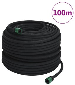 vidaXL Εύκαμπτος Σωλήνας Ποτίσματος Κήπου 100μ./0,6&quot; Καουτσούκ και PVC