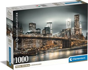 Clementoni Παζλ High Quality Collection New York Skyline 1000 τμχ - Compact Box