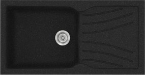 Sanitec Classic 324 (100×50) - Γρανιτένιος νεροχύτης - Granite BLACK