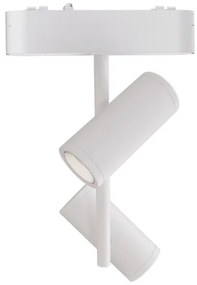 Σποτ Φωτιστικό Ράγας COB 2xLed 8W 40VDC 3000K 15 Μοίρες Dimmer Lumen-22-261615000-Λευκό 22-261615000