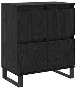 vidaXL Πλαϊνό γραφείο Μαύρο 60 x 35 x 70 cm Επεξεργασμένο ξύλο