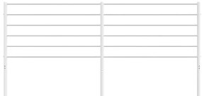 vidaXL Ανταλλακτικό κεφαλάρι Λευκό 180 εκ. Μεταλλικό