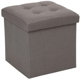 Σκαμπό Με Αποθηκευτικό Χώρο (38x38x38) A-S Lysandre Grey 121470B