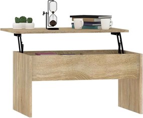 vidaXL Τραπεζάκι Σαλονιού Sonoma Δρυς 80x50,5x41,5 εκ. Επεξεργ. Ξύλο