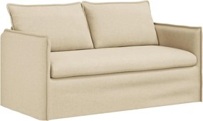 vidaXL Καναπές 140cm Κρεμ Μέταλλο