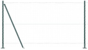 vidaXL Στυλοί Φράχτη με Βάσεις 52 τεμ Ø32mm 78,5cm Γαλβανισμένο Ατσάλι