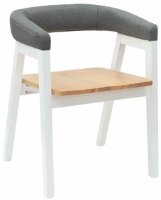 vidaXL Καρέκλες φαγητού 2 pcs Λευκό 54 x 57 x 73 εκ