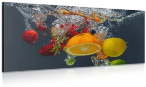 Εικόνα της πτώσης φρούτων στο νερό - 100x50