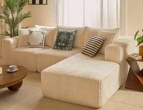 ΚΑΝΑΠΈΔΕΣ &amp; ΣΑΛΌΝΙΑ SOLKA IV CORD COMP ANG SOFA ATMOSPHERA 214247A