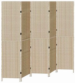 vidaXL Διαχωριστικό Δωματίου Μπεζ 245 x 180 cm συνθετικό ρατάν