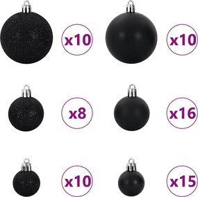 vidaXL Τεχνητό Χριστουγεννιάτικο Δέντρο με Άξονα Λευκό 180 cm