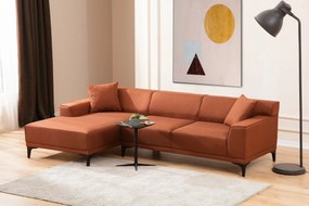 Corner Sofa Petra L Corner - Orange Orange
