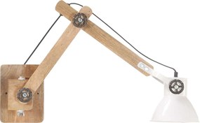 vidaXL Φωτιστικό Τοίχου Industrial Λευκό Στρογγυλό E27