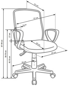 ALEX chair color: black/grey DIOMMI V-CH-ALEX-FOT-SZARY