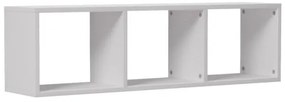 Ραφιέρα τοίχου Mikoro Pakoworld σε λευκή απόχρωση 90x22x25.6εκ 230-000059-230-000059-Λευκό 230-000059