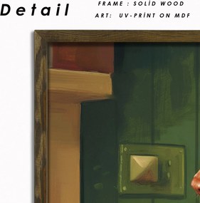 Decorative Framed MDF Painting AI006 Multicolor