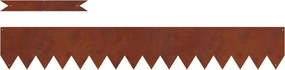 vidaXL Περίγραμμα γκαζόν 10 pcs 100 x 0,05 x 15 εκ Σκ rusty